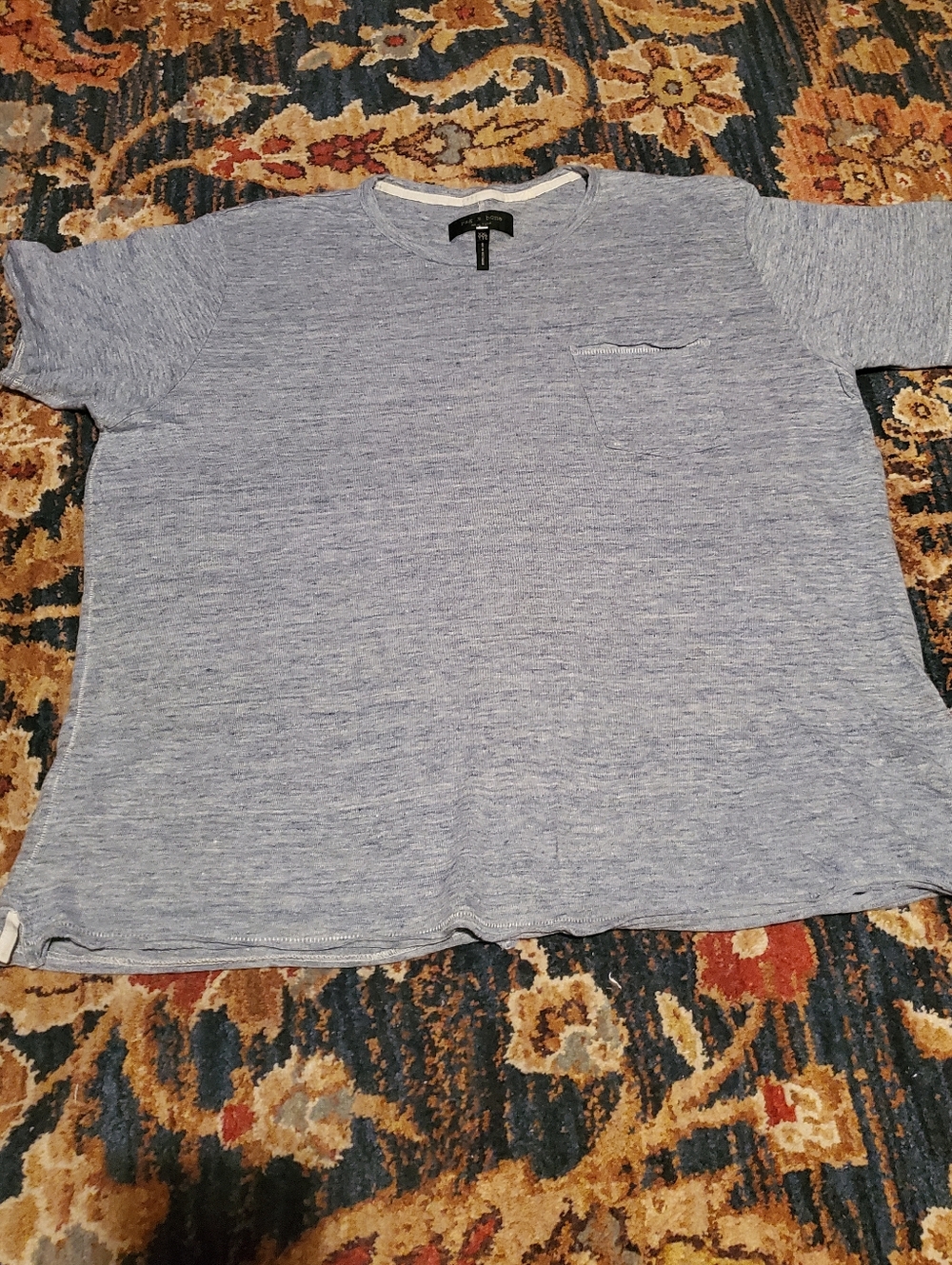 rag & bone Linen Pocket Tee